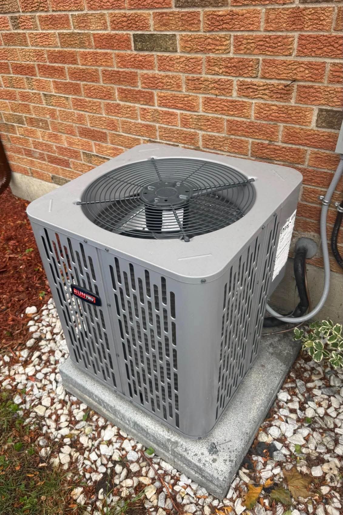 Completed AC installation