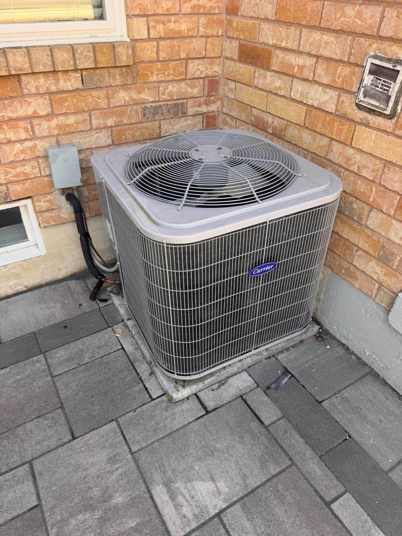 Completed AC installation