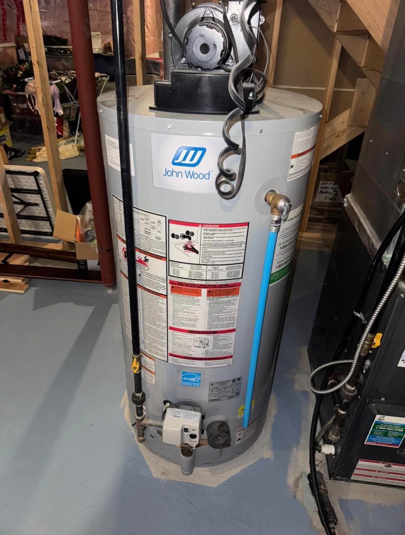 Water heater installation